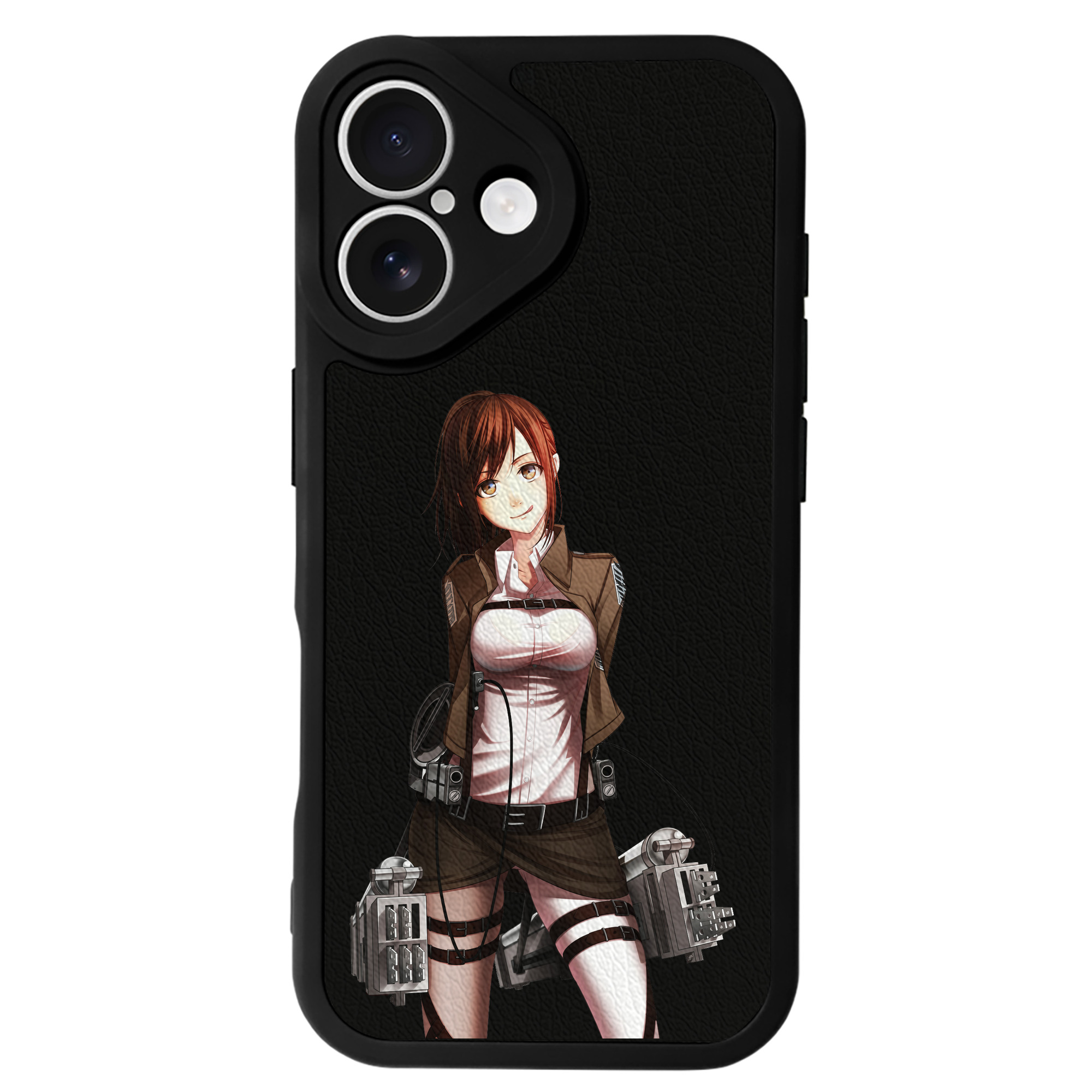 （画像用） 進撃の巨人 サシャ·ブラウス Attack on Titan Sasha Blaus 【iPhone 16シリーズ対応】シリコンスマホケース（レザー調） 材質：シリコン